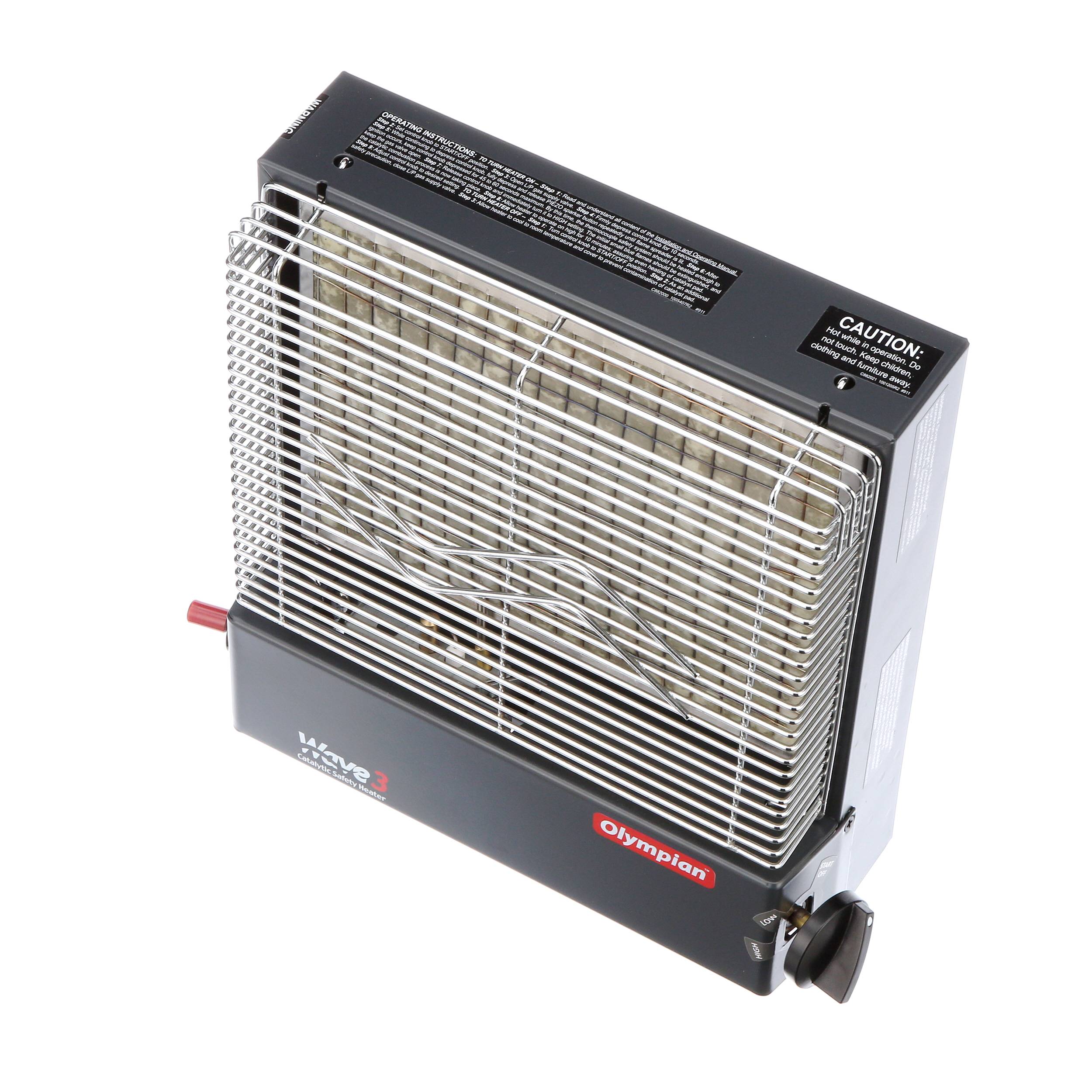 Camco Olympian Wave 3 Catalytic Heater | Self-Generating Piezo Starter |  Heats up to 100 Square Feet | Multicolor (57331) - Walmart.com
