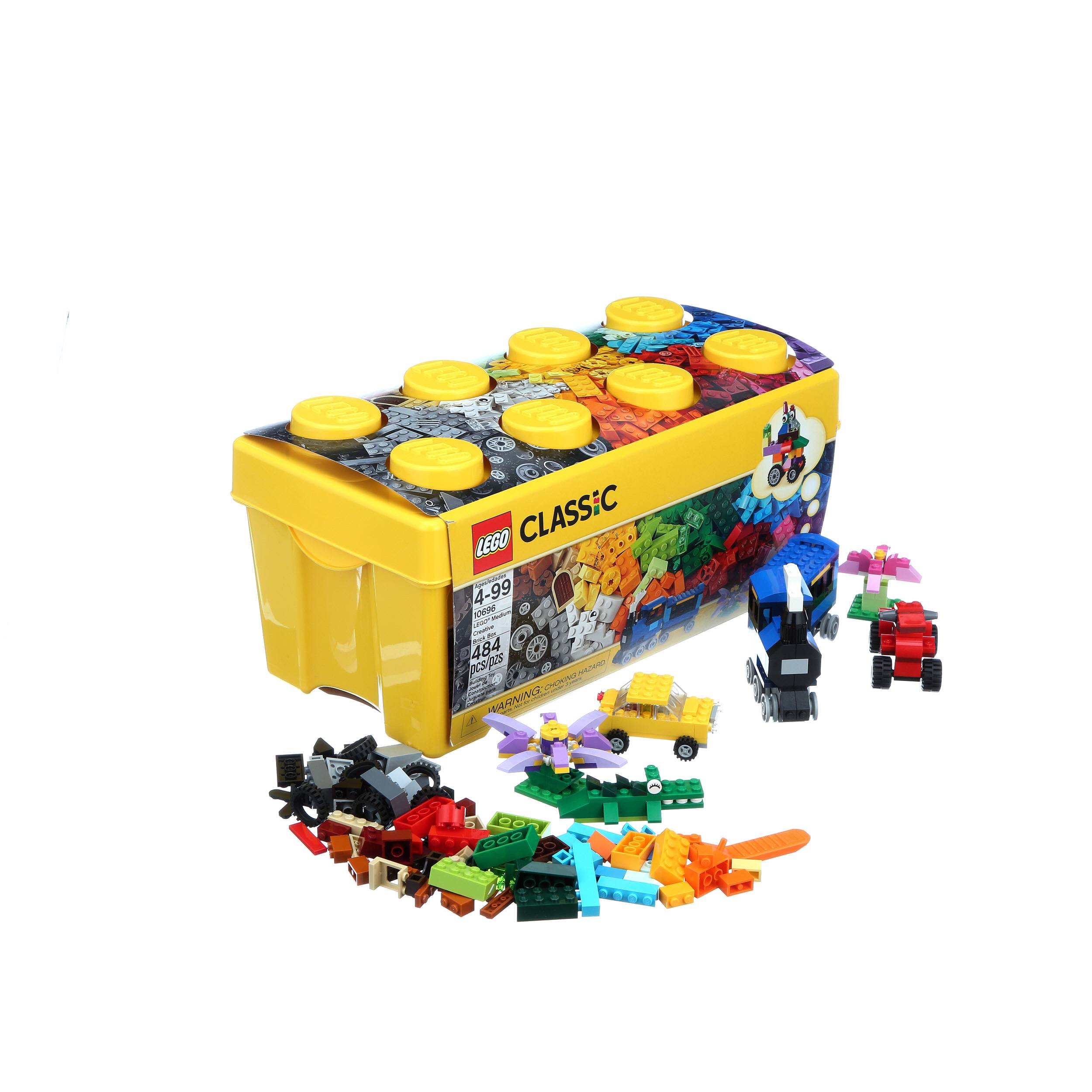 LEGO Classic Scatola Mattoncini Creativi Media, Contenitore con Idee  Creative per Costruire Animali, Fiori, Macchina, Treno e Aereo Giocattolo,  10696 – Giochi e Prodotti per l'Età Evolutiva