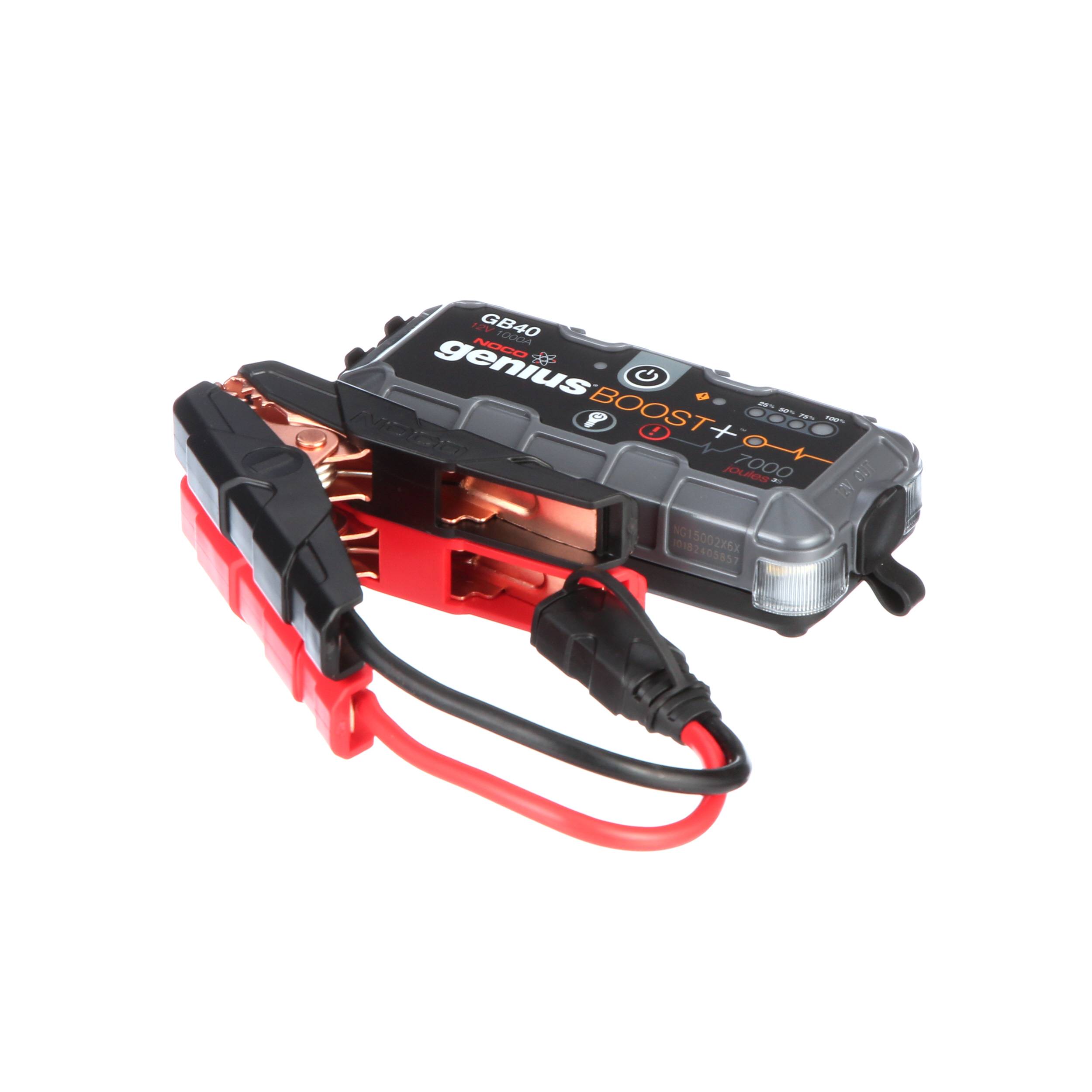 Boost Plus Gb40 1000 Ampere 12 Volt Ultrasafe Lithium-Starter-Box,  Autobatterie-Booster-Pack, tragbares Power-Bank-Ladegerät und Jumper-Kabel  für bis zu 6 Li