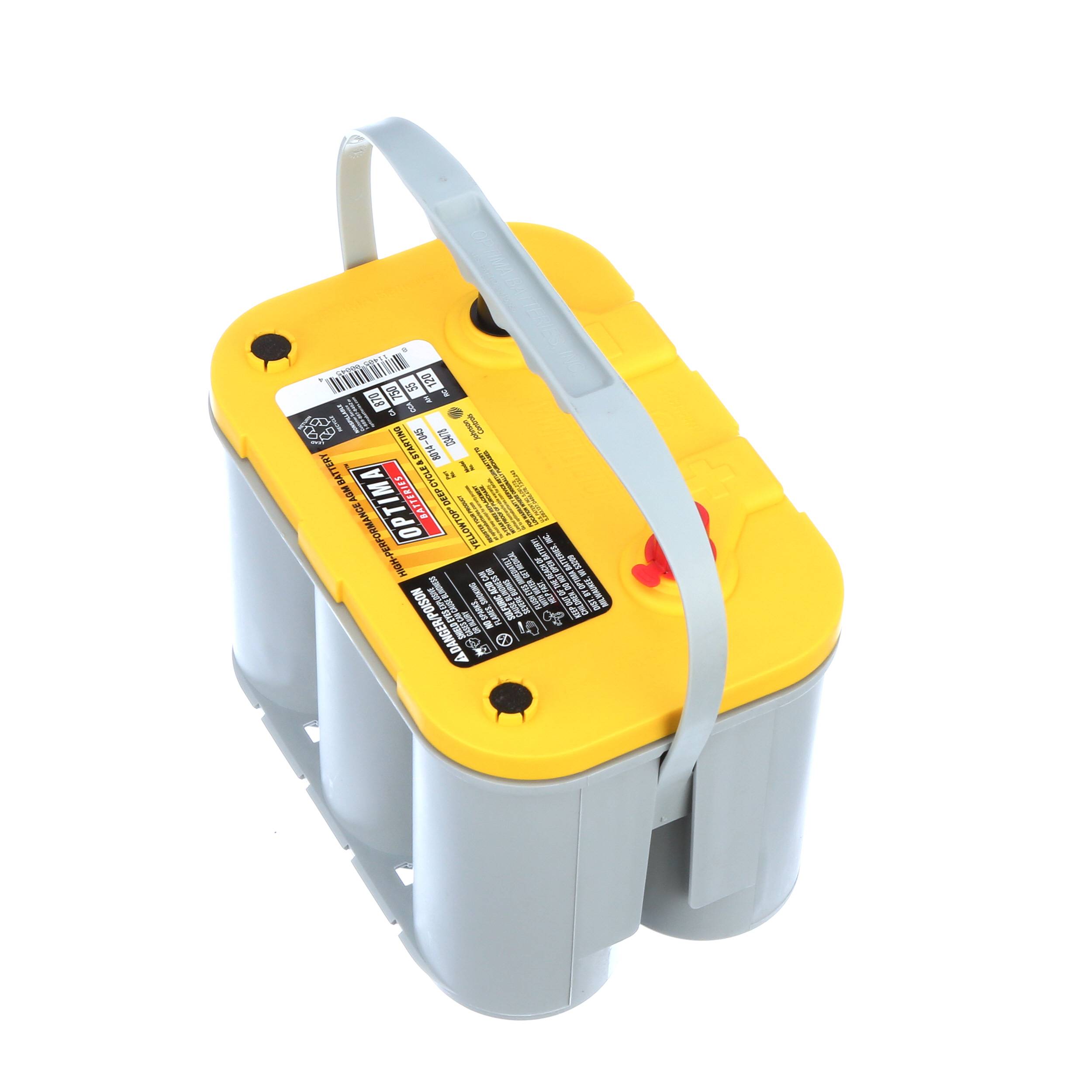 OPTIMA YellowTop AGM Spiralcell Dual Purpose Battery, Group Size
